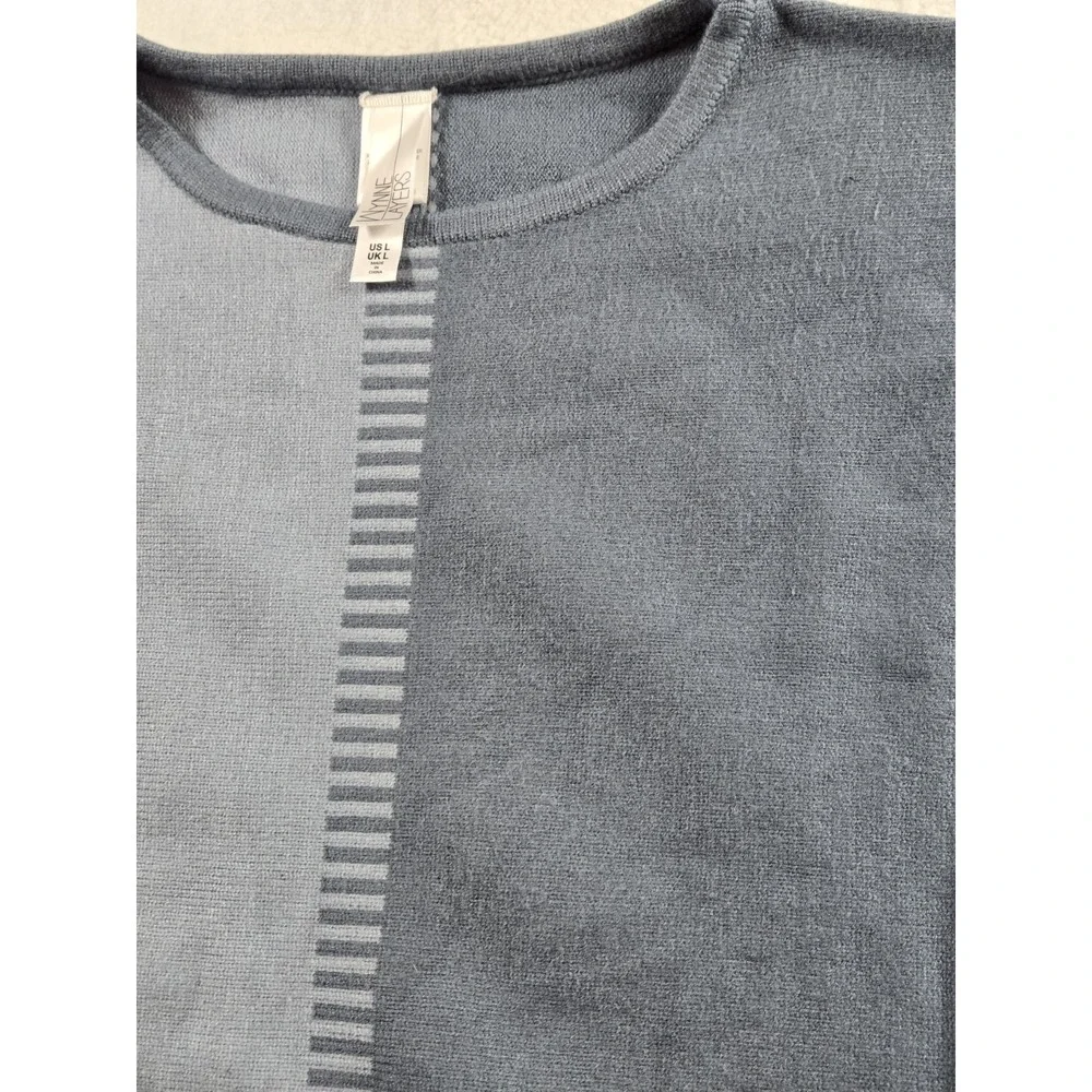 Women's Wynne Layers Kimono Sleeve Sweater Size Large Blue‎ Two Tone